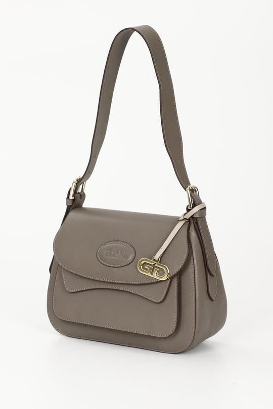 Gon Platinum Genuine Leather Small Size Women's Shoulder Bag K8365