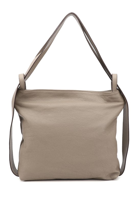 Women's Mink Floater Genuine Leather Shoulder and Backpack Bag