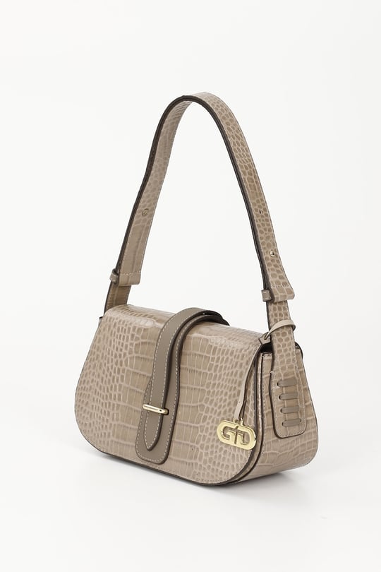 Women's Mink Krako Genuine Leather Hand and Shoulder Bag
