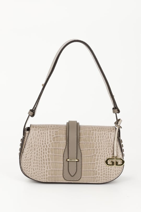 Women's Mink Krako Genuine Leather Hand and Shoulder Bag