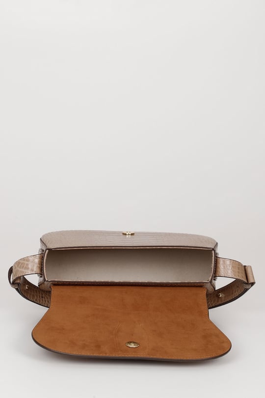 Women's Mink Krako Genuine Leather Hand and Shoulder Bag