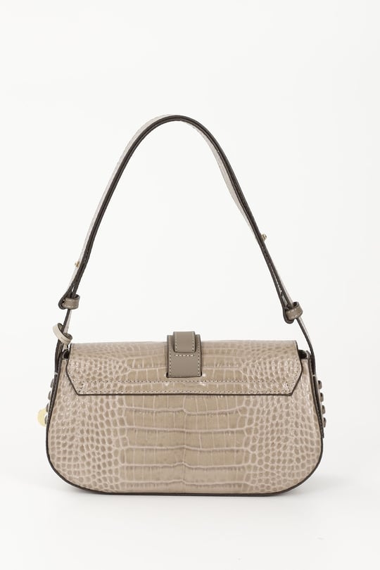 Women's Mink Krako Genuine Leather Hand and Shoulder Bag