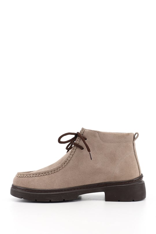 Women's Mink Suede Chunky Heel Chelsea Boots