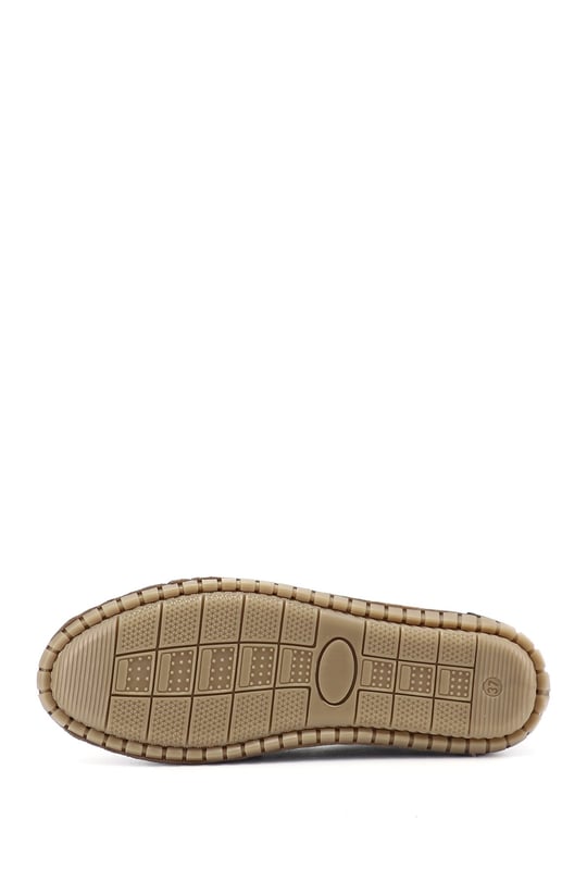 Kadın Vizon Süet Fiyonklu Hakiki Deri Comfort Loafer