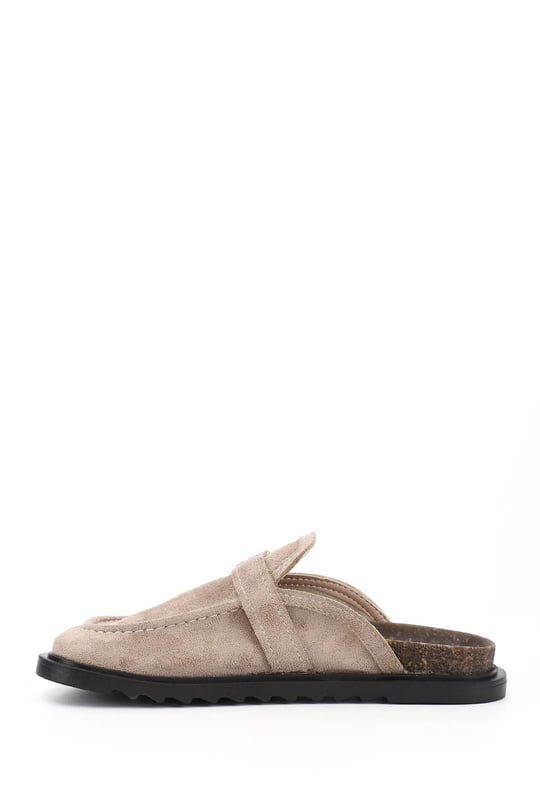 Women's Mink Suede Buckled Casual Slippers