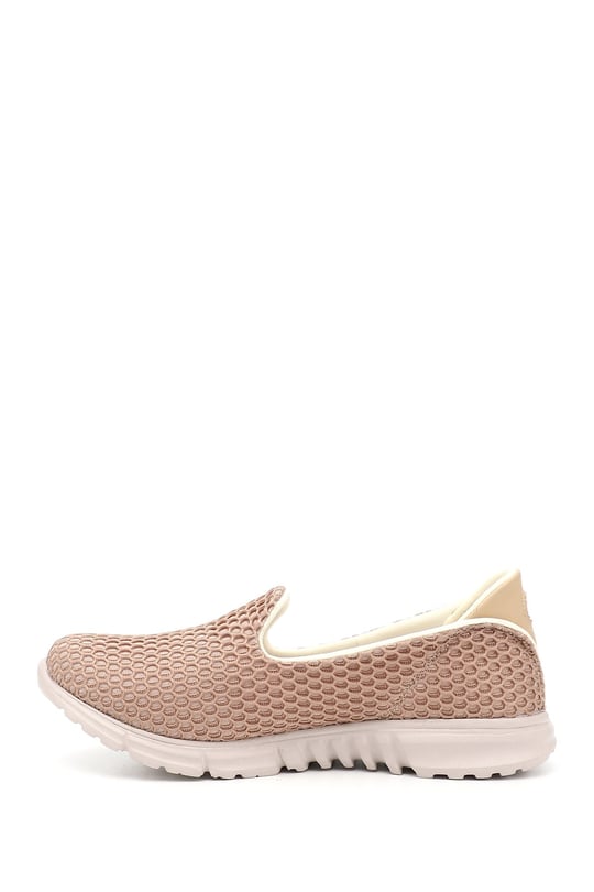 Kadın Vizon Triko Memory Foam Tabanlıklı Comfort Sneaker