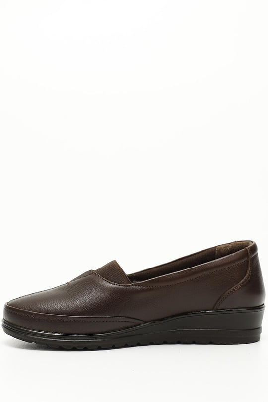 Gon Genuine Leather Round Toe Padding Sole Women's Casual Shoes 42621