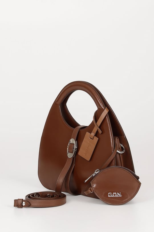 Gon Platinum Genuine Leather Small Size Women's Hand And Shoulder Bag K8150