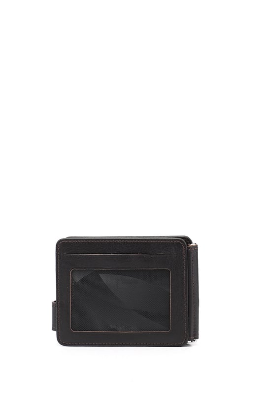 Kahverengi Hakiki Deri Unisex Kartlık