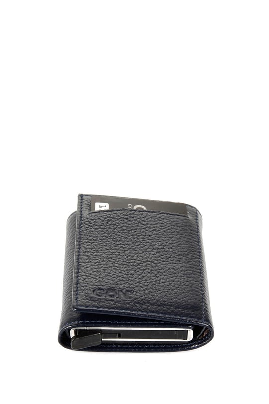 Gon Genuine Leather Unisex Mechanism Wallet   06626