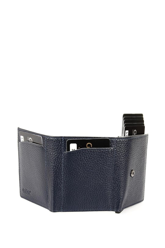 Gon Genuine Leather Unisex Mechanism Wallet   06626