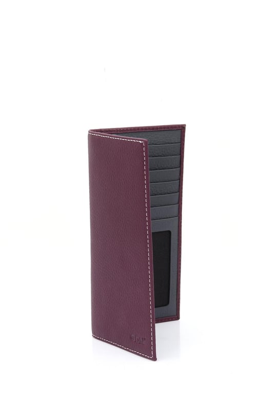 Mürdüme Antrasit Gön Hakiki Deri Unisex Cüzdan 06802