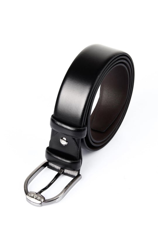 Siyah Gön Hakiki Deri Erkek Kemer 13655