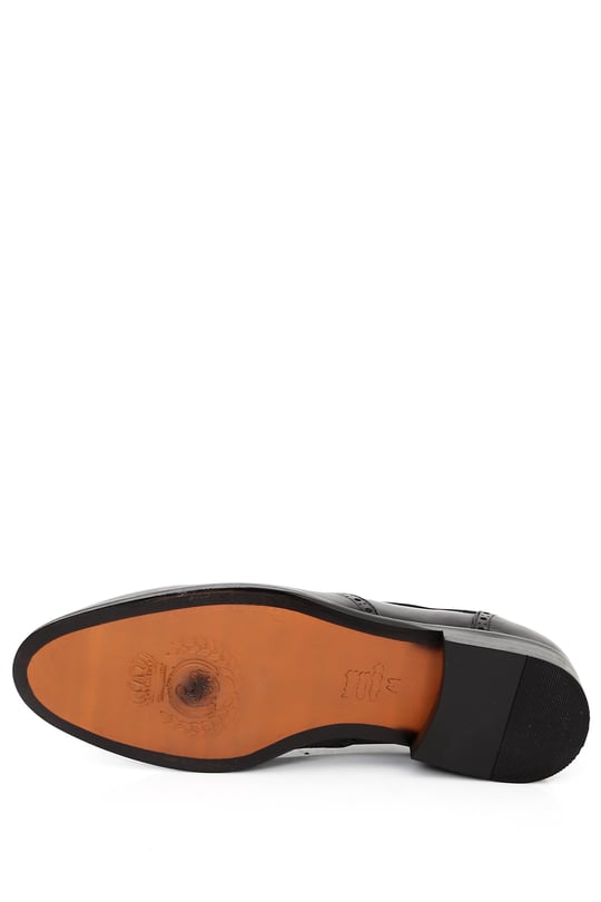 SİYAH Gön Platinum Hakiki Deri Çift yüz Zımbalı Bağcıklı Klasik Erkek Ayakkabı 34608