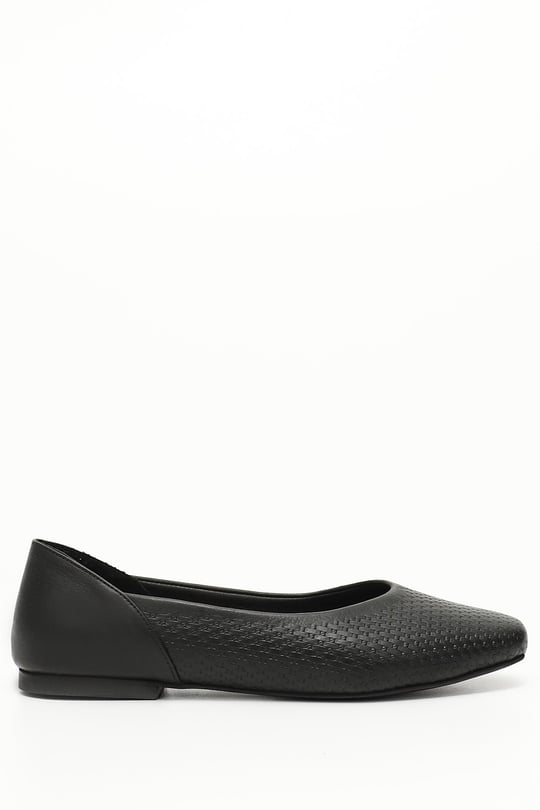Gön  platinum Genuine  leather bulk nose flat sole female Babette 34619