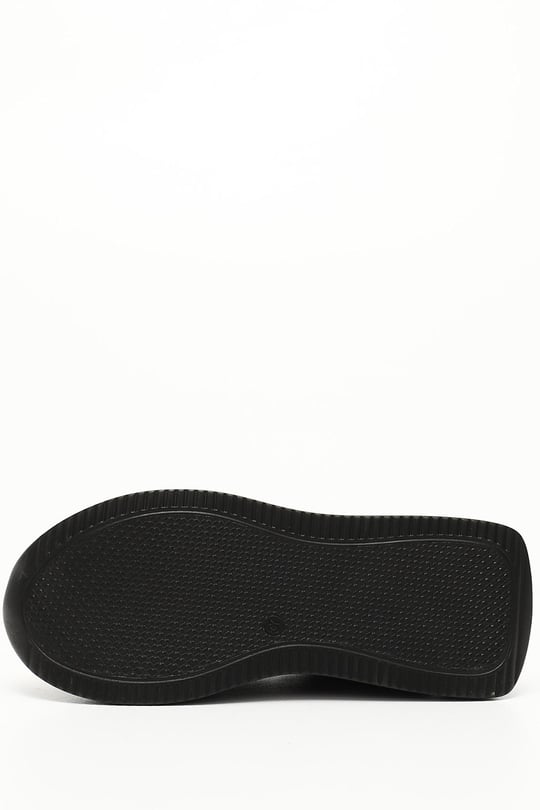 SİYAHA PLATİN Gön Bağcıklı Spor Kadın Sneaker 34655