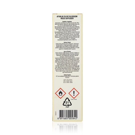 Ayvalık Olive Blossom Çubuklu Oda Kokusu 50 ml