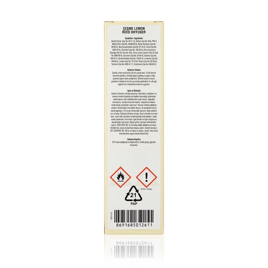 Çeşme Lemon Çubuklu Oda Kokusu 50 ml