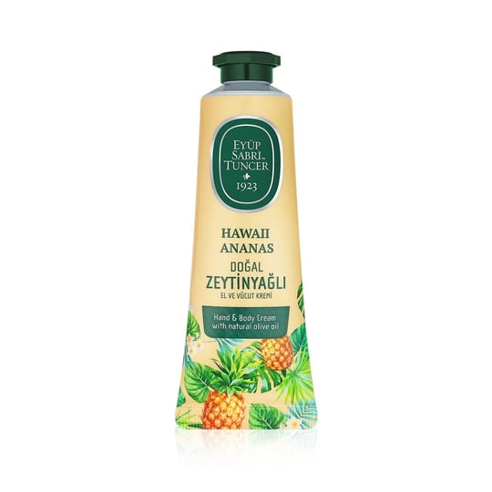 Hawaii Ananas Doğal Zeytinyağlı El ve Vücut Kremi 50 ml