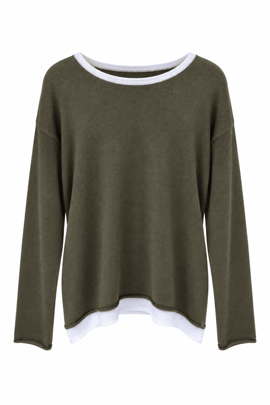 Nişantaşı Butik BİYELİ MERSERİZE HAKİ YEŞİL