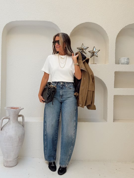 Nişantaşı Butik DİKİŞ DETAY YÜKSEK BEL BARREL JEAN