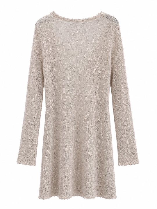 Nişantaşı Butik SIRT DETAY MİNİ ELBİSE BEJ