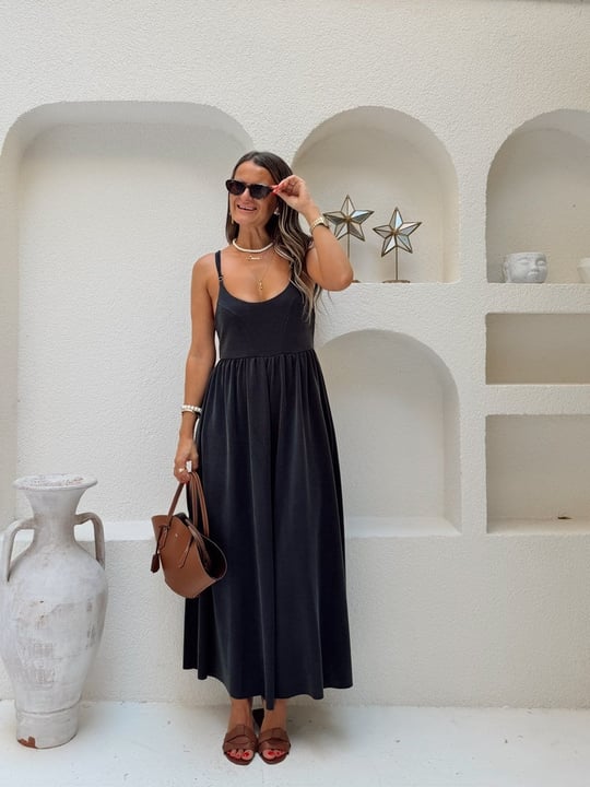 Nişantaşı Butik SIRT DETAY PİKE MODAL TULUM ANTRASİT