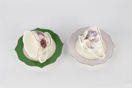  2li  Art Of Botanical Lila Kahve Fincan Seti 90cc
