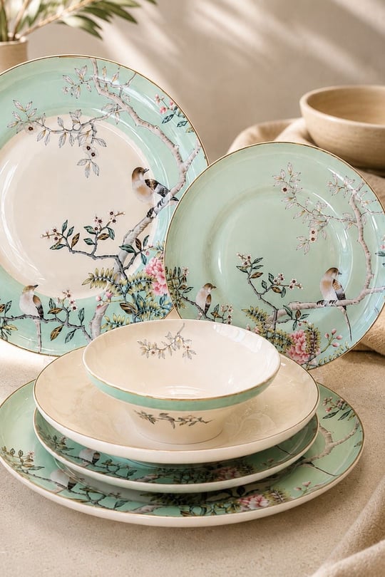  Yemek Takımı Bird Garden 24 Parça 6 Kişilik