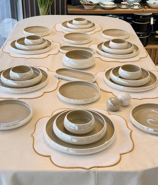 29 Parça 6 Kişilik Bianco Pearl Porselen Yemek Takımı