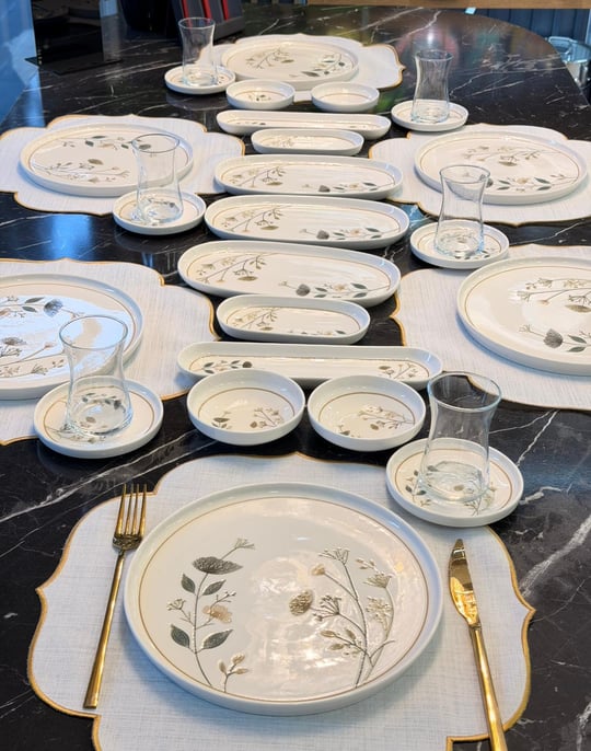 29 Parça Porselen Kahvaltı Takımı Lotus Arte