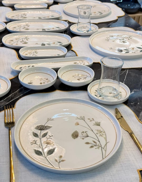 29 Parça Porselen Kahvaltı Takımı Lotus Arte