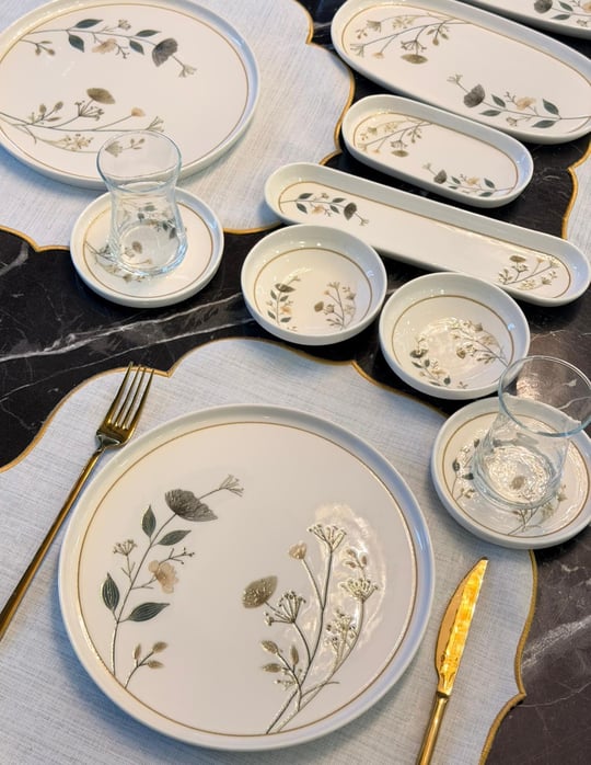 29 Parça Porselen Kahvaltı Takımı Lotus Arte