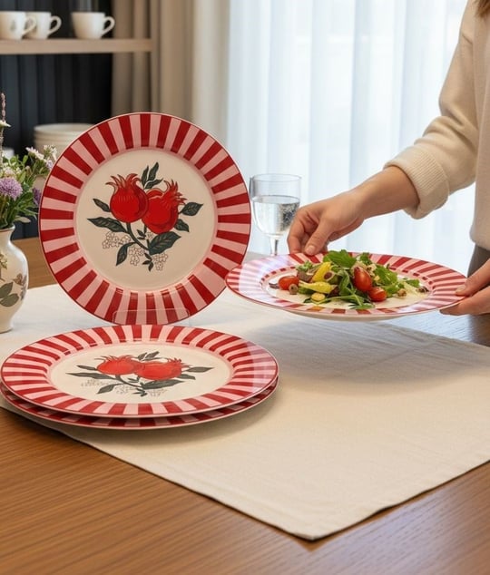 4 lü Nuances Porselen Servis Tabağı