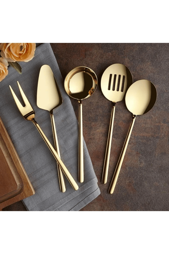 5 Parça Allegra 4mm Servis Seti Gold