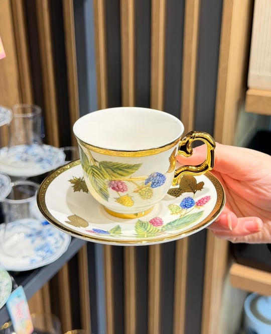6 Kişilik Çırağan Home Frutis Kahve Fincan Takımı 