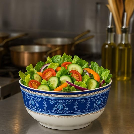 Blue Porselen Salata Kasesi