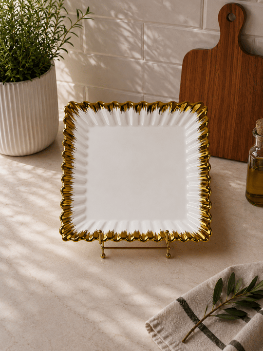 Daiys Gold Sunum Tabağı - Kare