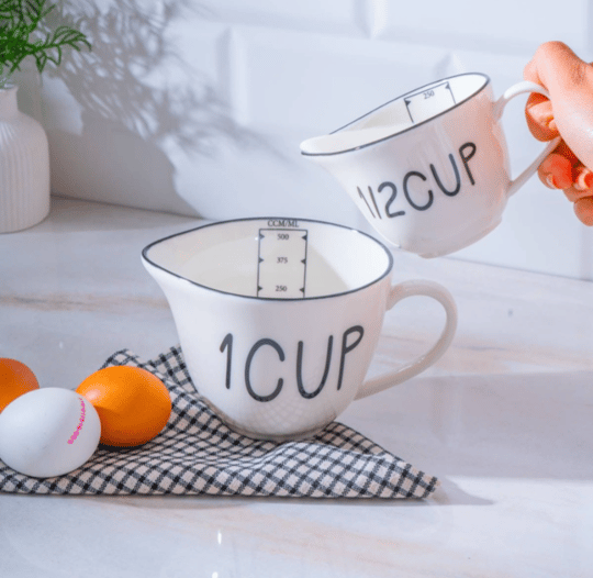 Leroy 2li Porselen Ölçü Kabı 250/500 ml