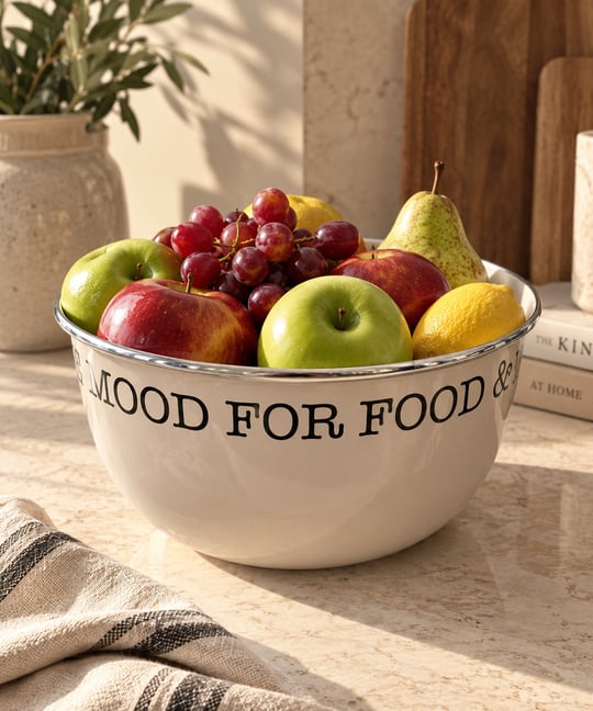Mood Serisi Emaye Meyvelik 22cm Toprak