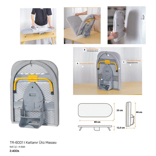 Pocket Katlanır Ütü Masası