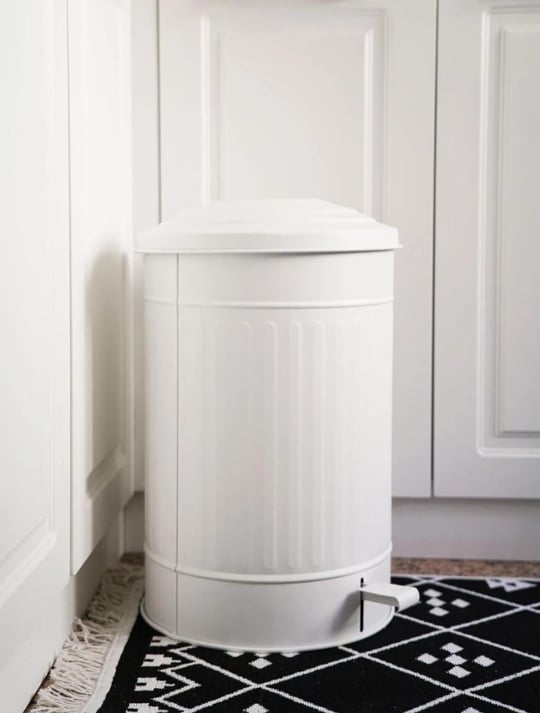 The Mia Çöp Kovası Mutfak 37 Lt - Beyaz