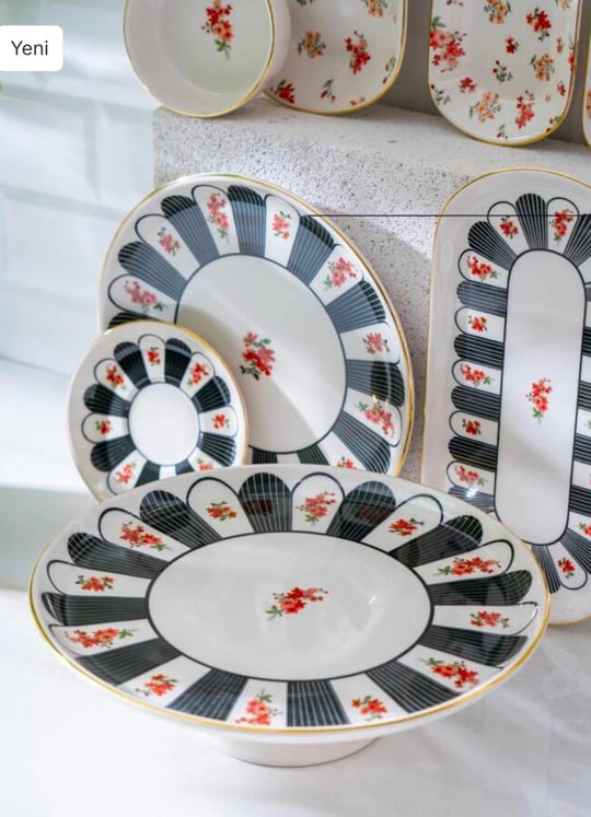 Tulip 12 Kişilik 53 Parça Kahvaltı Takımı