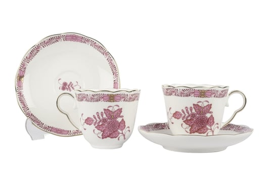  2li  Jardin de Vert Pembe Çay Fincan Seti 180 cc