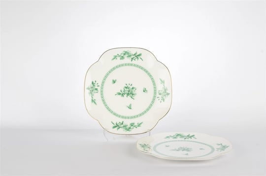 2li Leaf Elegance Tatlı Tabağı 19cm
