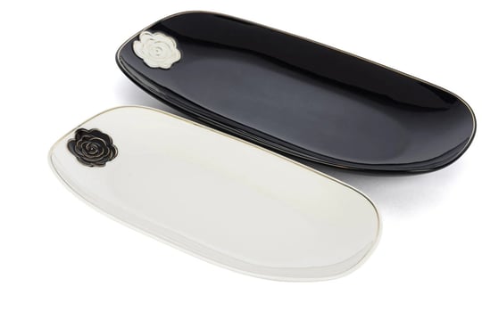  2li Rosaria Siyah Beyaz  Oval Tbk 13x26cm-35x15cm