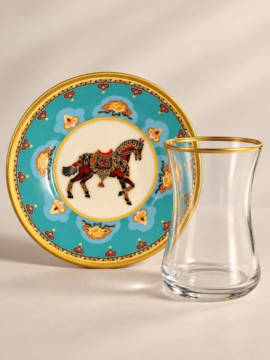 12 Parça 6 Kişilik Cavallo Çay Seti