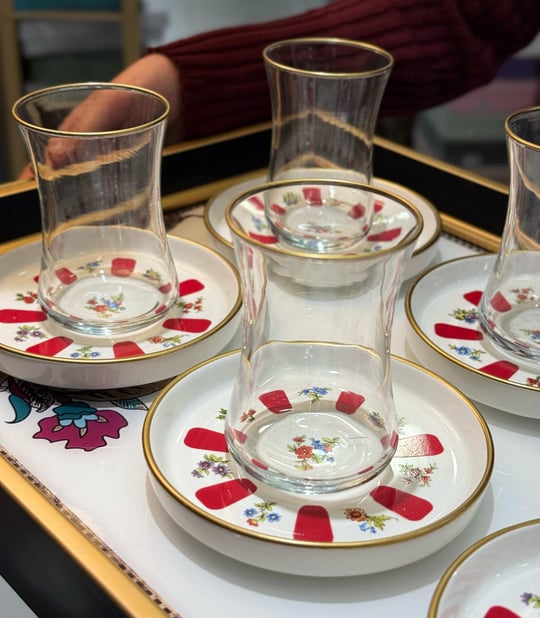 12 Parça Acem Modern Çay Takımı Seti