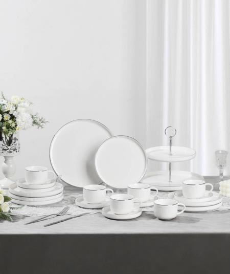 20 Parça 6 Kişilik Sierra Brunch Seti Gümüş