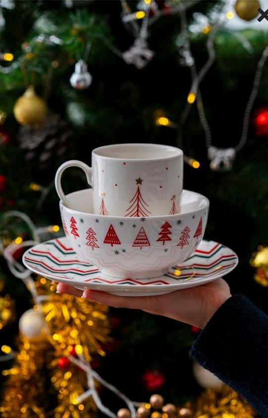 3 Parça İkram Seti Santa